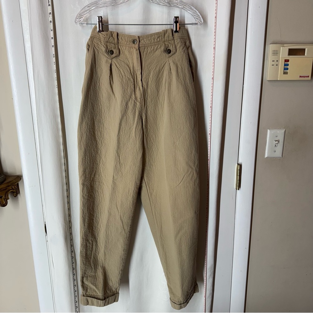 Vintage Women's Crazy Horse Textured Pants